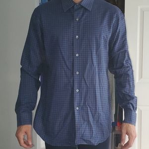 Apt 9 M blue button down